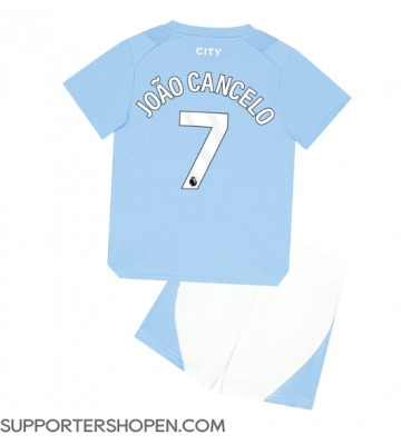 Manchester City Joao Cancelo #7 Hemmatröja Barn 2023-24 Kortärmad (+ korta byxor)